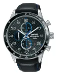 Lorus RM341EX9 meeste kvarts-analoogkell 45mm roostevaba teras must silikoon
