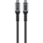 Goobay USB-C kaabel punutud &uuml;mbrisega, USB4, 240 W, 40 Gbit/s, Power Delivery, 1,5 m (1.50m, USB 4.0, 240W), USB-kaabel