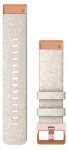 Garmin QuickFit 20 mm nailonist kellarihm fenix 5S/5S Plus/6S/7S, kreemjas roosakullast pandlaga, 010-13102-09