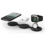 Satechi OntheGo 3-in-1 Wireless Charger with Qi2, Black, 15W, ST-QTG31K