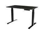 Cama Meble elektriline k&otilde;rgusreguleeritav laud MOON 121x67 cm, ristk&uuml;likukujuline puitlaastplaadist plaat, 72&ndash;120 cm must/san sebastian
