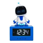 Paladone AstroBot Icon &auml;ratuskell - hall/valge digitaalne LCD robot-&auml;ratuskell unekordusfunktsiooniga
