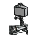 Puluz Aluminum Handlebar Mount with 360-Degree Rotation for Action Cameras (Black)