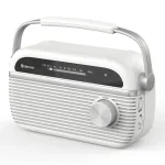 Denver TRB-67W DAB+ FM kellraadio valge, kahe alarmi ja patareitoite v&otilde;imalusega