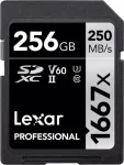 Lexar Professional 256GB SDXC UHS-II U3 V60 m&auml;lukaart 1667x