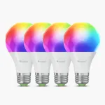 Nanoleaf Essentials Matter Smart A60 LED-pirn, E27, 9 W, 900 lm, 2700-6500 K RGBCW, 4 tk komplekt