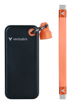Verbatim 32418 Pocket SSD, 256 GB, USB Type-C, USB 3.2 Gen 2, 1000 MB/s, must/oranž