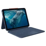 Logitech Rugged Combo 4c Touch Classic Blue (CH) klaviatuurikate puuteplaadiga iPad 7/8/9 jaoks