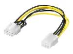 Wentronic Goobay sisemine arvuti toitekaabel - PCI Express 6-pin pistik > PCI Express 8-pin pistik (93635)