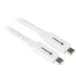 USB-kaabel Sharkoon USB 3.2 Gen 1 0,5 m valge