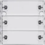 Gira KNX RF surunupp-andur 3-kordne System 55, puhtvalge l&auml;ikiv 510300