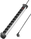 Sygonix SY-4538266 10 pistikupesaga l&uuml;lititega pikendusjuhe, 1,5 m kaabel, must/h&otilde;bedane