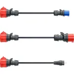 go-e adapterikomplekt Gemini flex 11 kW, 3-osaline komplekt (must, 30 cm)