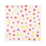 PAPSTAR Colorful Dots pabersalvr&auml;tid, 330 x 330 mm, roosa, 3-kihilised, 1/4 voltimine, 20 salvr&auml;tikut 88346