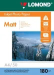 Lomond Photo Inkjet Paper Matte 180 g/m2 A4, 50 lehte