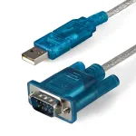 StarTech.com 3 ft (91 cm) 1-pordiline USB-RS232 DB9 jadaadapteri kaabel, USB-jadaadapteri kaabel &ndash; M/M