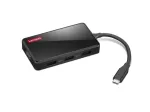 Lenovo GX91M73945 juhtmega USB 3.2 Gen 1 USB-C s&uuml;learvuti dokk, must, 4K Ultra HD