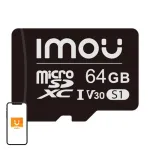 MicroSD m&auml;lukaart IMOU ST2-64-S1 64 GB, klass 10, lugemine 95 MB/s, kirjutamine 35 MB/s, U3 V30