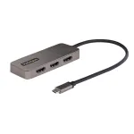 StarTech.com 3-pordiline USB-C MST jaotur &ndash; USB-C-lt 3-le HDMI-le mitme monitori adapter s&uuml;learvutile &ndash; Kolm HDMI-d kuni 4K 60Hz DP 1.4 alt režiimi & DSC-ga &ndash; HDR &ndash; 1 jala (30cm) kaabel &ndash; Ainult Windows