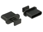 Pistikupesa turvakate DeLOCK 64013 USB USB-C Must