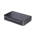 StarTech.com 4-pordiline DisplayPort KVM-l&uuml;liti, 8K 60Hz / 4K 144Hz, &uuml;ks kuvar, DP 1.4, 2x USB 3.0 porti, 4x USB 2.0 HID-porti, nupp- ja kiirklahvivahetus, TAA-vastav &ndash; OS-s&otilde;ltumatu, metallkorpus
