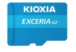 MicroSDHC-m&auml;lukaart Kioxia EXCERIA G2 128 GB UHS-III U3 V30 A1, lugemine 100 MB/s, kirjutamine 50 MB/s, sinine