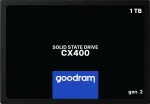 GOODRAM CX400 Gen.2 SSDPR-CX400-01T-G2 SSD 1 TB (1024 GB), 2,5-tolline, SATA III, 550/500 MB/s, 3D TLC NAND, 7 mm