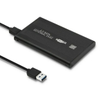 HDD/SSD korpus QOLTEC 51861 2,5-tollistele SATA3 draividele, USB 3.0, must