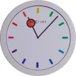 NeXtime kell 3048 Color Change, &Oslash;28 cm, seinakell, valge/mitmev&auml;rviline