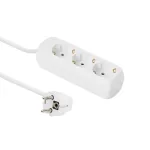 Microconnect GRU003W pikendusjuhe 1,8 m 3 vahelduvvoolu pistikupesa Siseruumidesse Valge