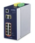 PLANET IGS-10020PT - l&uuml;liti - hallatav - 8 x 10/100/1000 (PoE) + 2 x Gigabit SFP - DIN-liistule paigaldatav, seinale paigaldatav - PoE (130 W) - alalisvool (IGS-10020PT)
