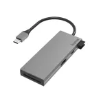 Hama 00200110 USB-C mitmepordiline adapter, dokkimisjaam, 6 porti, USB-C 3.2 Gen 1, HDMI