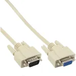 InLine VGA-kaabel 15 HD isane/emane beež 5 m