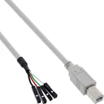 InLine USB 2.0 kaabel, sisemine USB B-pistik / p&auml;ise&uuml;hendus, 0,40 m