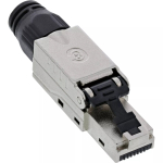 InLine RJ45 pistik Cat.8.1 2000MHz, paigaldatav kohapeal, varjestatud, kruvikorgiga