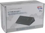 LC Power LC-HUB-ALU-2B-4 &ndash; jaotur &ndash; 3 x SuperSpeed USB3.0 + 1 x SuperSpeed USB3.0 (laadimine) &ndash; lauaarvuti (LC-HUB-2B-4)