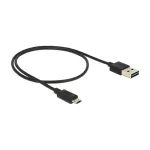 USB-kaabel DeLOCK 83845 USB 2.0 0,5 m USB A Micro-USB B must