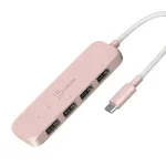 j5create JCH341ER-N keskkonnas&otilde;bralik USB-C 4 USB-A pordiga Gen 2 jaotur, 10 Gbps