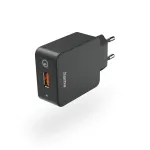 Hama Qualcomm&reg; Quick Charge&trade; 3.0 Nutitelefon Must Vahelduvvool Kiirlaadimine Siseruumides