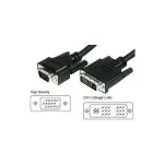 Wentronic Goobay DVI-I/VGA FullHD kaabel, must, 3 m - DVI-A-pistik (12+5 kontakti) > VGA-pistik (15 kontakti) (50991)