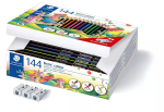 Staedtler Noris colour 185 v&auml;rvilised pliiatsid, 144 tk, erinevad v&auml;rvid (185 C144)