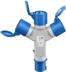 Goobay CEE-Y-adapter, CEE-pistik kuni 3x CEE-&uuml;hendus (76237)