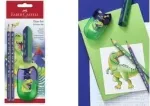 Kirjutuskomplekt Faber-Castell Dino roheline 111519 &mdash; Faber-Castelli kirjutuskomplekt Dino roheline