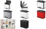 J&auml;&auml;tmete sorteerimise pr&uuml;gikast Hailo &Ouml;ko Trio Plus 0633-200 &mdash; 3&times;9 l roostevaba teras