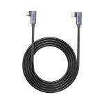 USB‑C kaabel Unitek C14147ABK01 90&deg;&ndash;90&deg; PD 100W 0,5 m, nurga all pistikuga, must