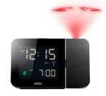 Digitaalne &auml;ratuskell Braun 67160 Must Vahelduvvoolutoitega Ristk&uuml;likukujuline 130x90x49mm