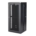 StarTech.com 4-postine 26U seinale kinnitatav v&otilde;rgukapp 1U riiuliga, 19-tolline hingedega seinale kinnitatav serveririiul andme-/AV-/elektroonika-/arvutiseadmetele, paindlik ventileeritav riiulikorpus