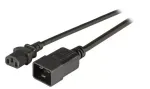 Toitekaabel EFB Elektronik EK531.3V2, 3 m, C20 pistikupesa C13 pistikupesa, 250 V 10 A, must