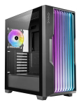 PC Case AZZA Guardian Glass Midi Tower &mdash; Must, ATX/Micro‑ATX/ITX/EATX, toetab 3.5 tolli&times;2 / 2.5 tolli&times;4, ees 120/140 mm ventilaatorid