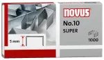 Novus Dahle No.10 SUPER Klambrid - 5 mm s&auml;&auml;repikkus - Roostevaba teras - 1000 klambrit - 20 lehe mahutavus